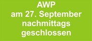 AWP am 27. September nachmittags geschlossen