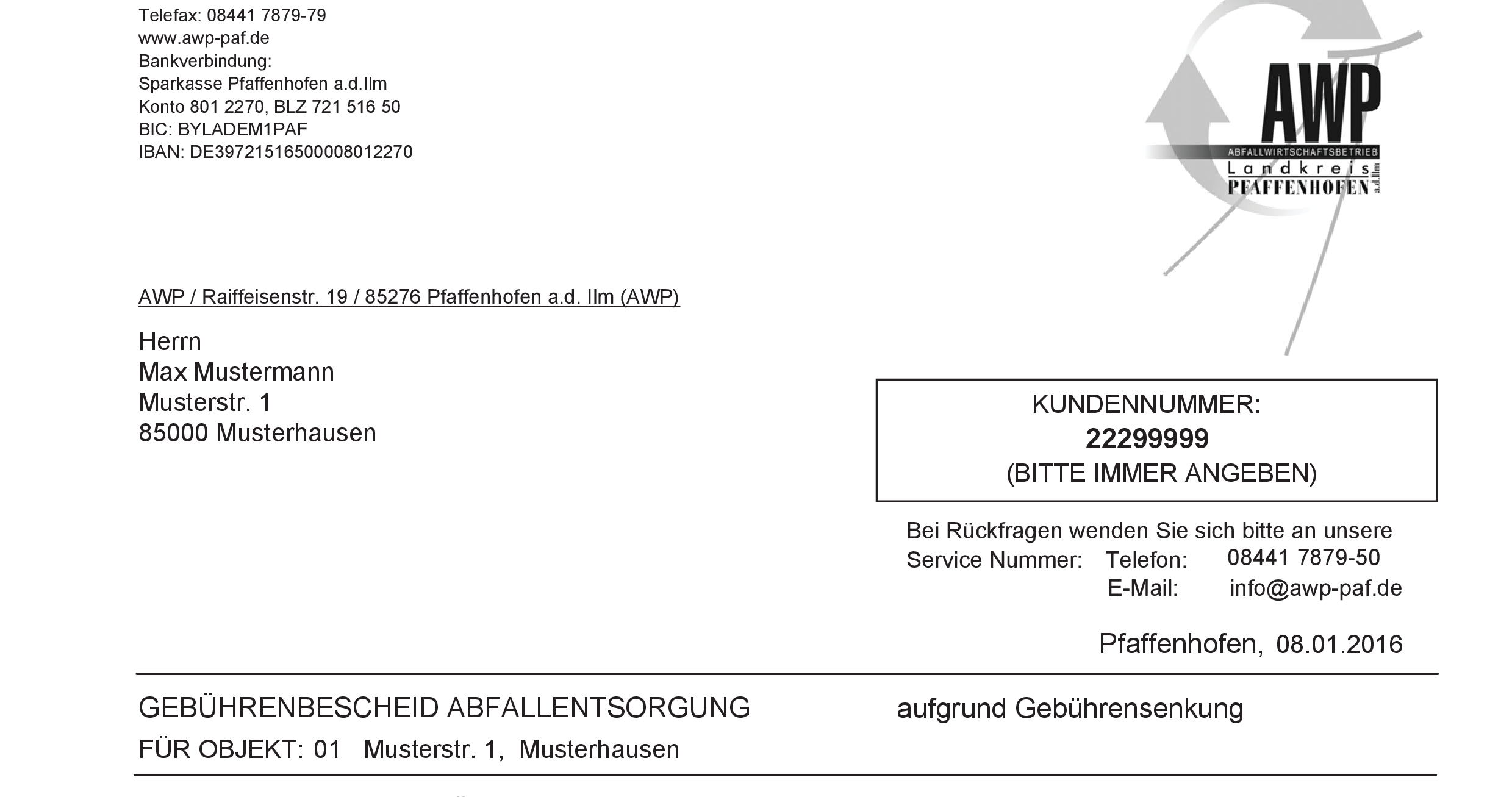 Bescheidversand 2016