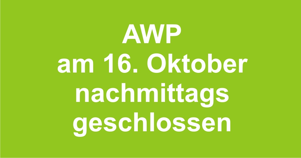 AWP, Landratsamt und Außenstellen  wegen Personalversammlung geschlossen