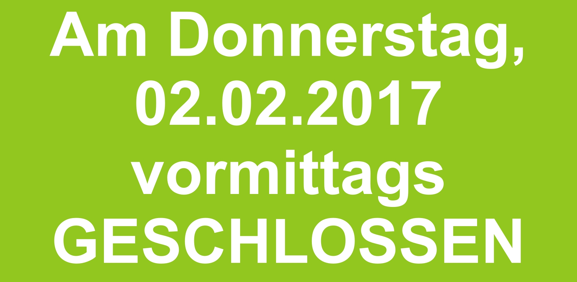 Abfallwirtschaftsbetrieb Pfaffenhofen (AWP) am Donnerstag, 2. Februar vormittags geschlossen